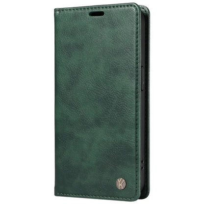 YIKATU YK-006 For Samsung Galaxy A06 Case Wallet Litchi Grain Leather Phone Cover Magnetic Auto-Absorbed