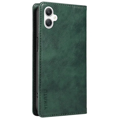 YIKATU YK-006 For Samsung Galaxy A06 Case Wallet Litchi Grain Leather Phone Cover Magnetic Auto-Absorbed
