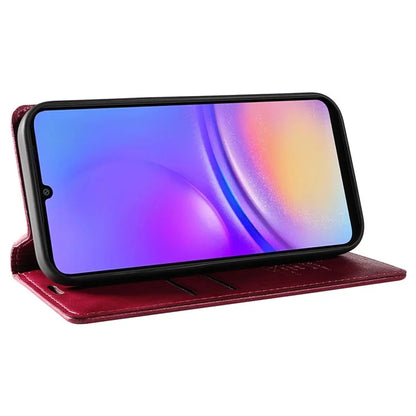 YIKATU YK-006 For Samsung Galaxy A06 Case Wallet Litchi Grain Leather Phone Cover Magnetic Auto-Absorbed