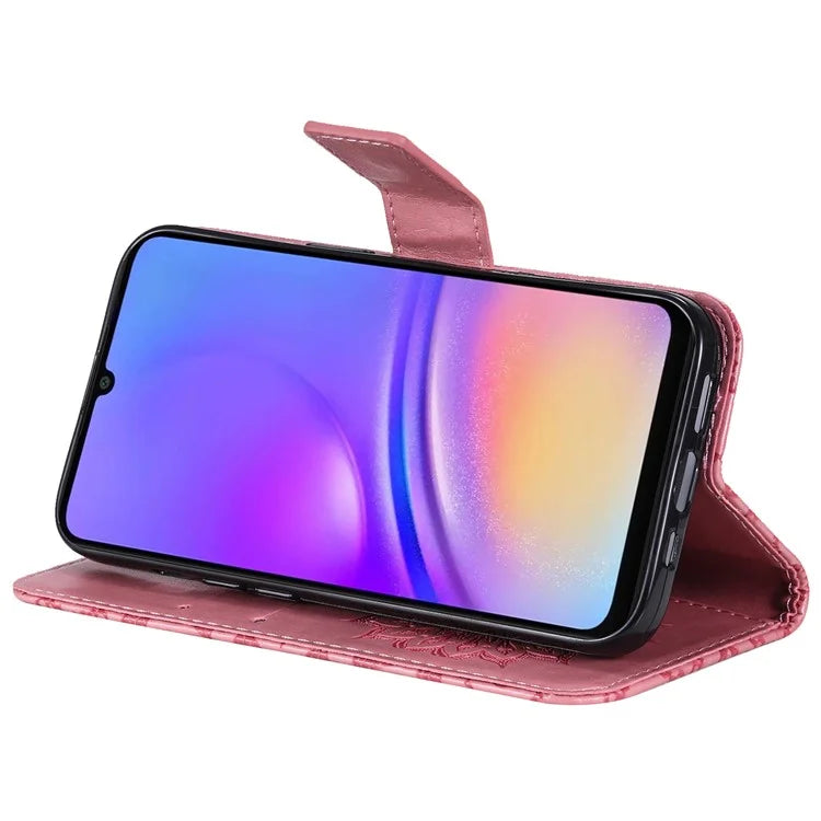 KT Imprinting Flower Series-1 For Samsung Galaxy A06 Case Sunflower Leather Wallet Folio Phone Cover