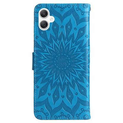 KT Imprinting Flower Series-1 For Samsung Galaxy A06 Case Sunflower Leather Wallet Folio Phone Cover