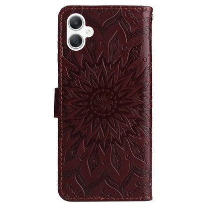 KT Imprinting Flower Series-1 For Samsung Galaxy A06 Case Sunflower Leather Wallet Folio Phone Cover