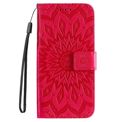 KT Imprinting Flower Series-1 For Samsung Galaxy A06 Case Sunflower Leather Wallet Folio Phone Cover