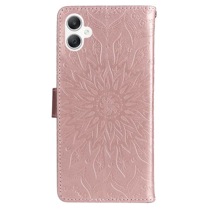 KT Imprinting Flower Series-1 For Samsung Galaxy A06 Case Sunflower Leather Wallet Folio Phone Cover