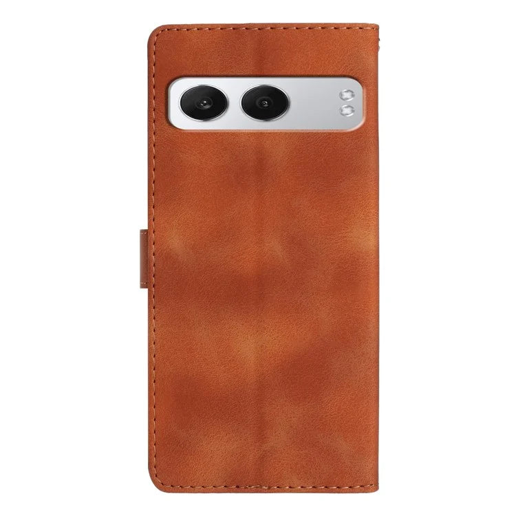For OnePlus Nord 4 Case Leather Imprinted Flower Phone Cover Wallet with Wrist Strap