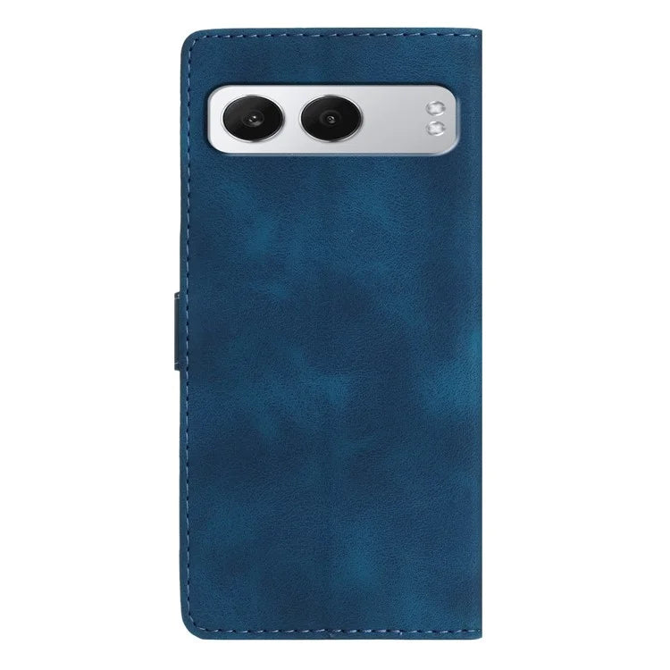 For OnePlus Nord 4 Case Leather Imprinted Flower Phone Cover Wallet with Wrist Strap