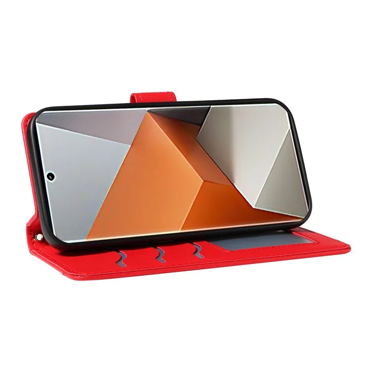For Xiaomi Redmi Note 13 Pro+ 5G Case Wallet Rhombus Leather Phone Cover with Shoulder Strap, Wrist Strap