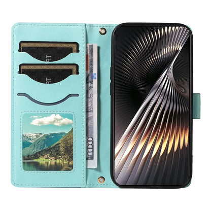 For Xiaomi Redmi 13 5G / 4G / Note 13R 5G / Poco M6 4G Case Wallet Rhombus Leather Phone Cover with Shoulder Strap, Wrist Strap