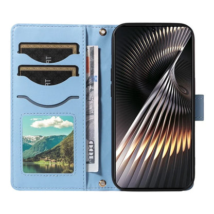 For Xiaomi Redmi 13 5G / 4G / Note 13R 5G / Poco M6 4G Case Wallet Rhombus Leather Phone Cover with Shoulder Strap, Wrist Strap
