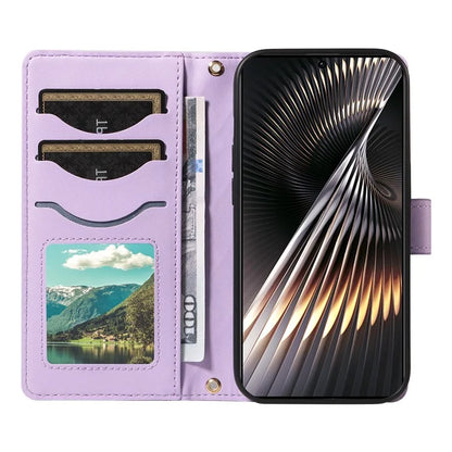 For Xiaomi Redmi 13 5G / 4G / Note 13R 5G / Poco M6 4G Case Wallet Rhombus Leather Phone Cover with Shoulder Strap, Wrist Strap