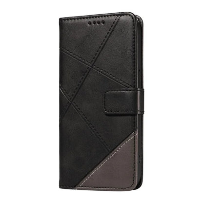 For Xiaomi Redmi K70 Ultra Case Leather Geometric Line Wallet Phone Cover with Wrist Strap