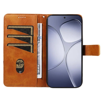 For Xiaomi Redmi K70 Ultra Case Leather Geometric Line Wallet Phone Cover with Wrist Strap