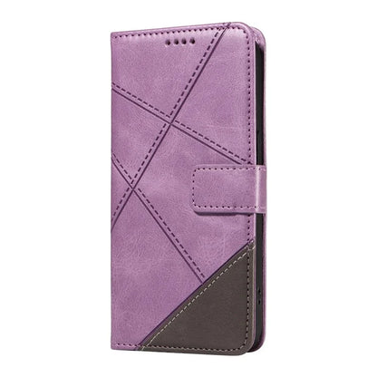 For Xiaomi Redmi K70 Ultra Case Leather Geometric Line Wallet Phone Cover with Wrist Strap