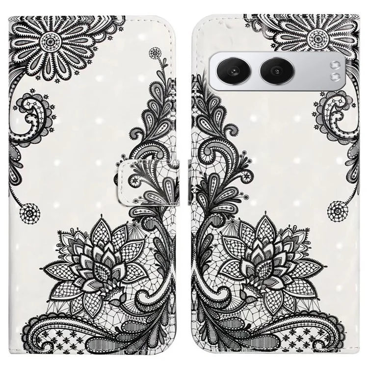 For OnePlus Nord 4 Case 3D Creative Pattern PU Leather Stand Phone Cover