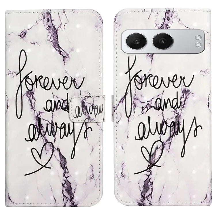 For OnePlus Nord 4 Case 3D Creative Pattern PU Leather Stand Phone Cover