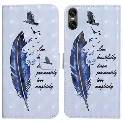 For Sony Xperia 10 VI Case 3D Creative Pattern PU Leather Stand Phone Cover