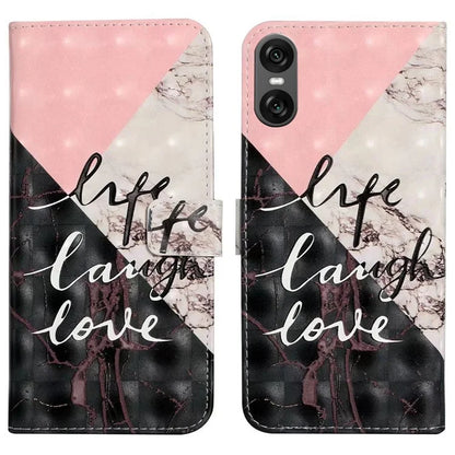 For Sony Xperia 10 VI Case 3D Creative Pattern PU Leather Stand Phone Cover
