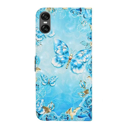 For Sony Xperia 10 VI Case 3D Creative Pattern PU Leather Stand Phone Cover