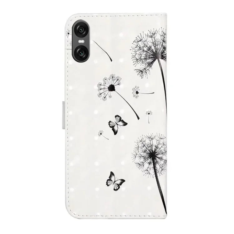 For Sony Xperia 10 VI Case 3D Creative Pattern PU Leather Stand Phone Cover