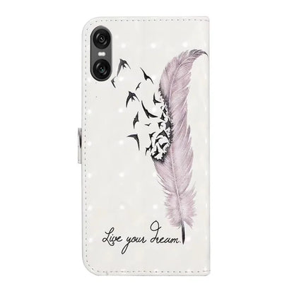 For Sony Xperia 10 VI Case 3D Creative Pattern PU Leather Stand Phone Cover