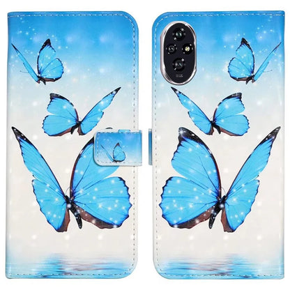 For Honor 200 Pro 5G Case 3D Creative Pattern PU Leather Stand Phone Cover