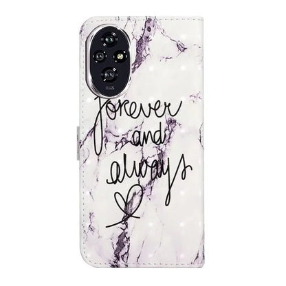 For Honor 200 Pro 5G Case 3D Creative Pattern PU Leather Stand Phone Cover