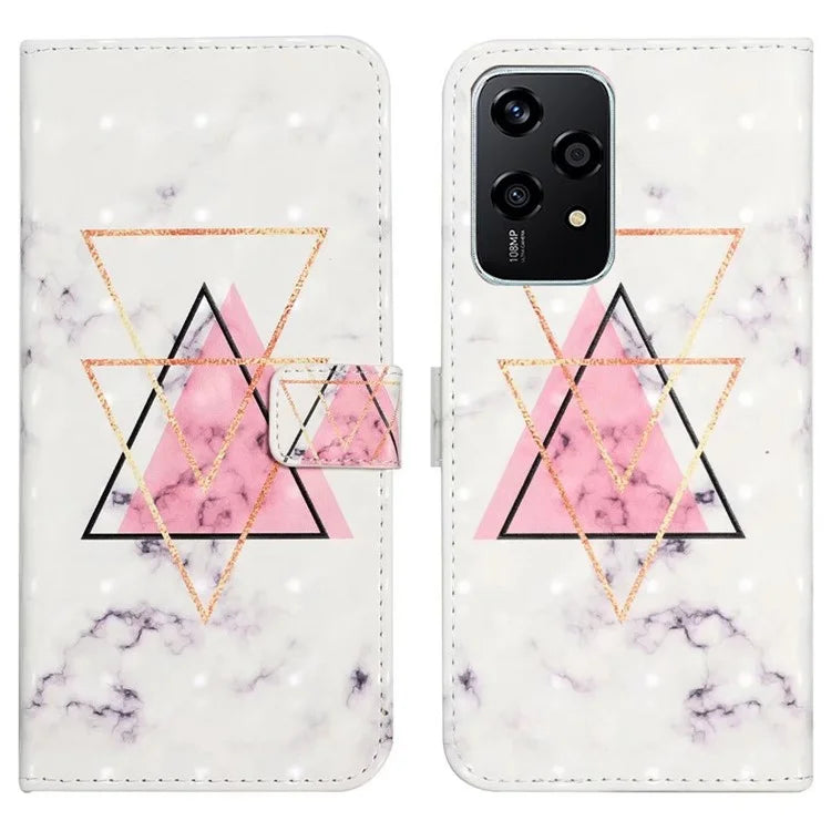 For Honor 200 Lite Case 3D Creative Pattern PU Leather Stand Phone Cover