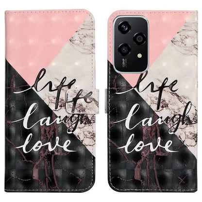 For Honor 200 Lite Case 3D Creative Pattern PU Leather Stand Phone Cover