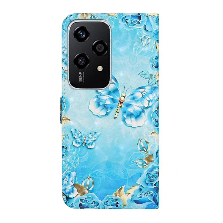 For Honor 200 Lite Case 3D Creative Pattern PU Leather Stand Phone Cover