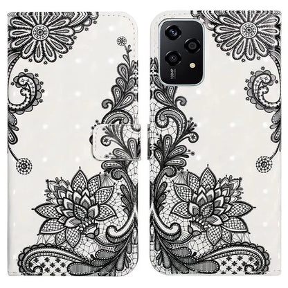 For Honor 200 Lite Case 3D Creative Pattern PU Leather Stand Phone Cover