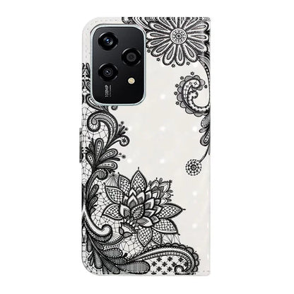 For Honor 200 Lite Case 3D Creative Pattern PU Leather Stand Phone Cover