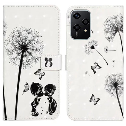 For Honor 200 Lite Case 3D Creative Pattern PU Leather Stand Phone Cover