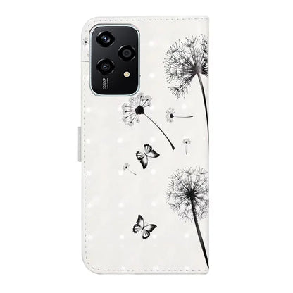 For Honor 200 Lite Case 3D Creative Pattern PU Leather Stand Phone Cover
