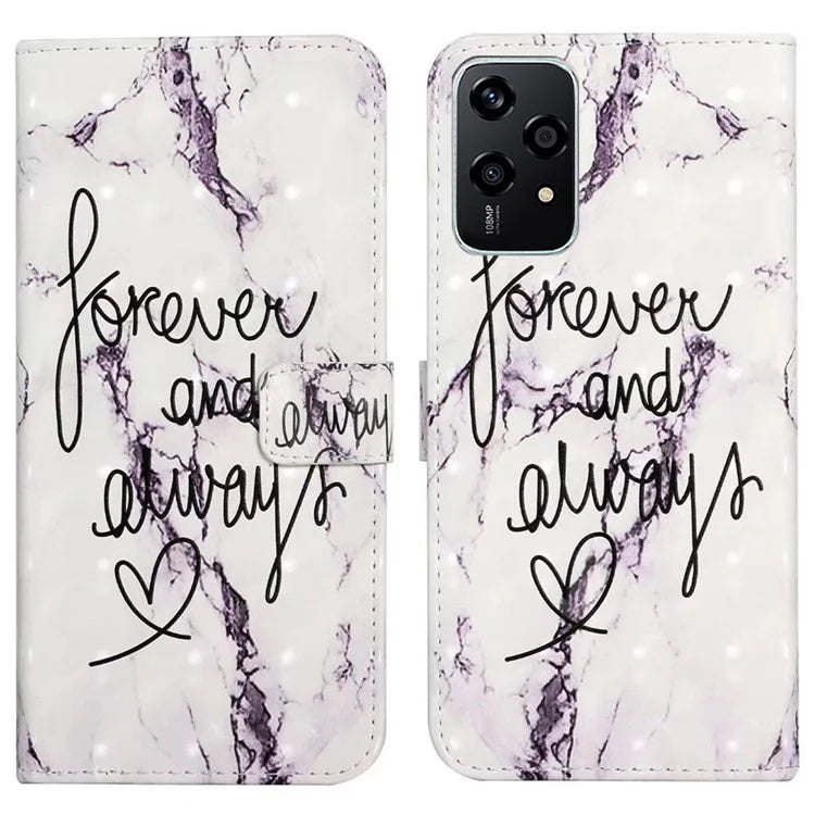 For Honor 200 Lite Case 3D Creative Pattern PU Leather Stand Phone Cover