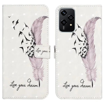 For Honor 200 Lite Case 3D Creative Pattern PU Leather Stand Phone Cover