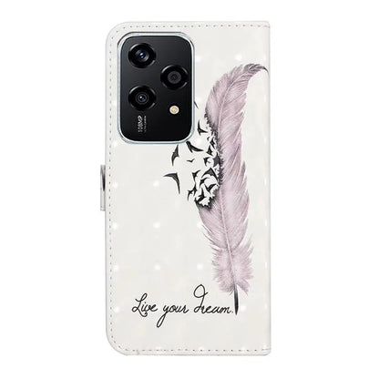 For Honor 200 Lite Case 3D Creative Pattern PU Leather Stand Phone Cover