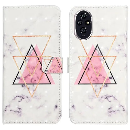 For Honor 200 5G Case 3D Creative Pattern PU Leather Stand Phone Cover