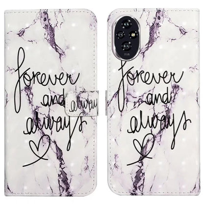 For Honor 200 5G Case 3D Creative Pattern PU Leather Stand Phone Cover