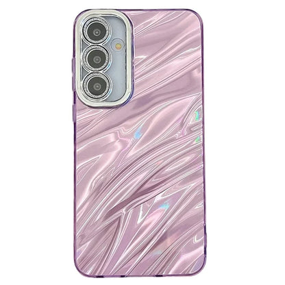 For Samsung Galaxy S24 Case IMD Design Shockproof PC+TPU Phone Cover with Glass Lens Film