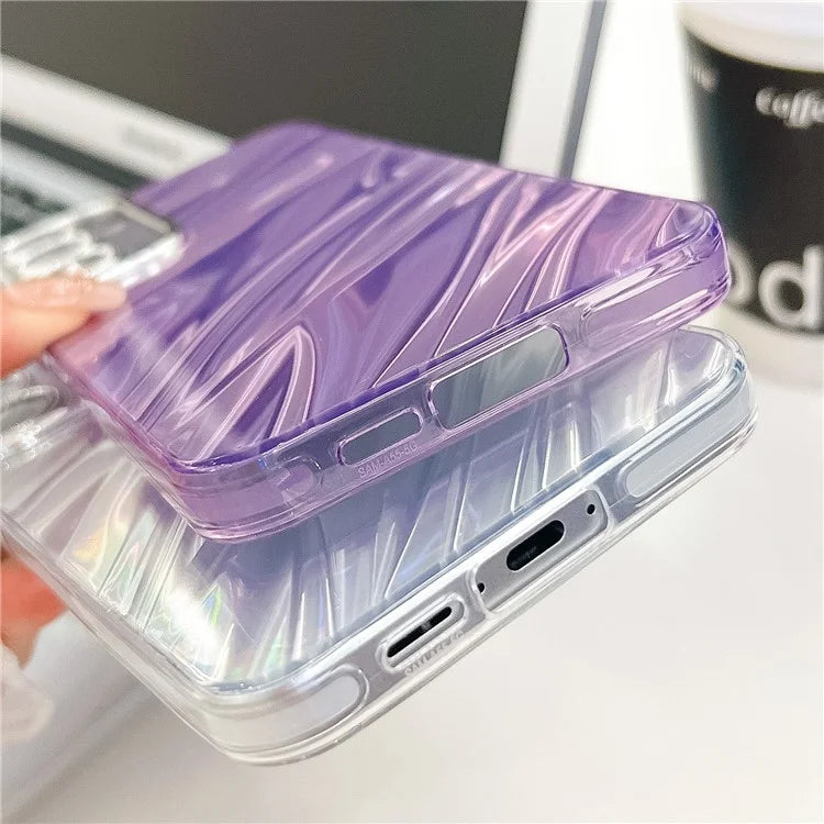 For Samsung Galaxy S24 Case IMD Design Shockproof PC+TPU Phone Cover with Glass Lens Film