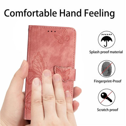 For Samsung Galaxy A06 Case Butterfly Design Flip Wallet Leather Phone Cover Skin-Touch