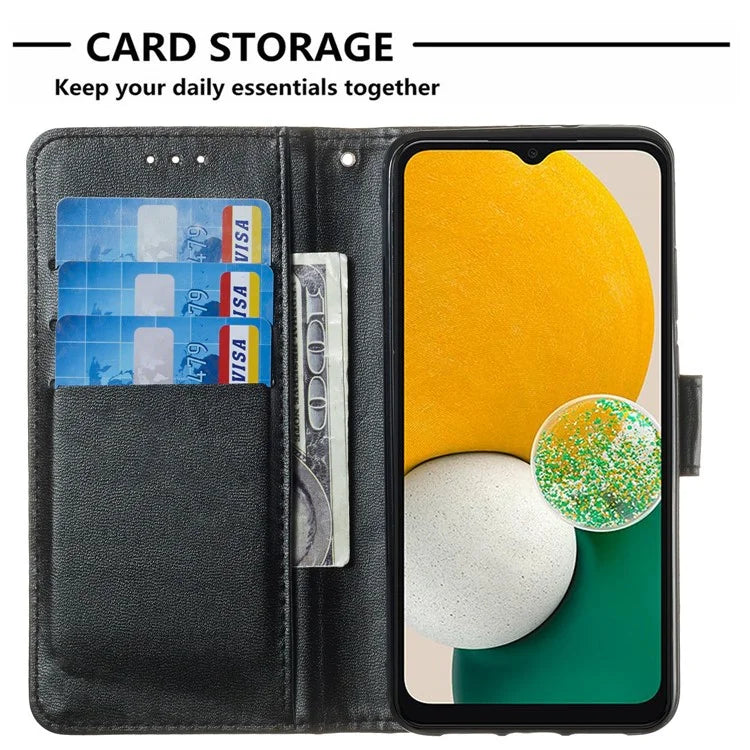 For Samsung Galaxy A06 Case PU Leather Flip Phone Cover Wallet Card Slot Holder