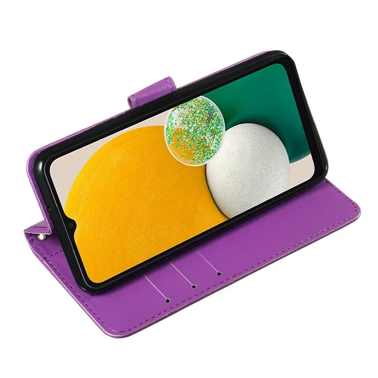 For Samsung Galaxy A06 Case PU Leather Flip Phone Cover Wallet Card Slot Holder