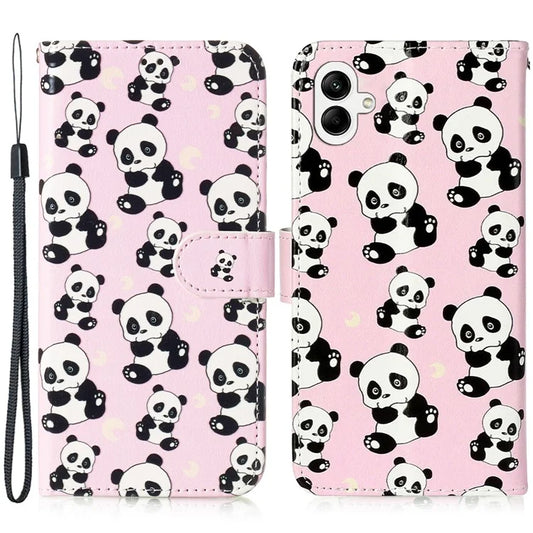 For Samsung Galaxy A06 Case Pattern Leather Wallet Phone Cover with Card Holder