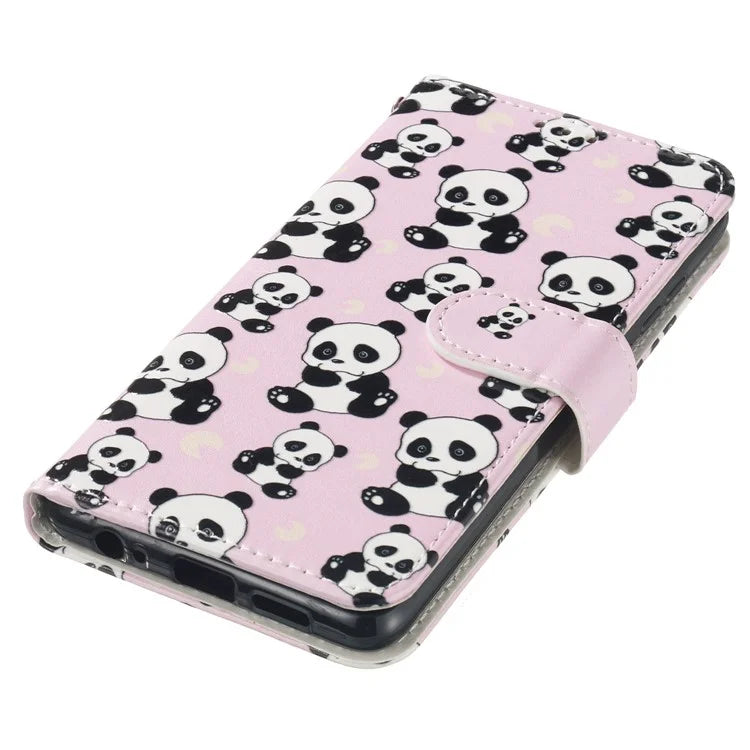 For Samsung Galaxy A06 Case Pattern Leather Wallet Phone Cover with Card Holder