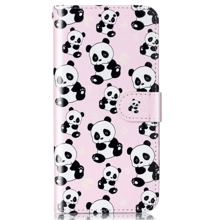 For Samsung Galaxy A06 Case Pattern Leather Wallet Phone Cover with Card Holder