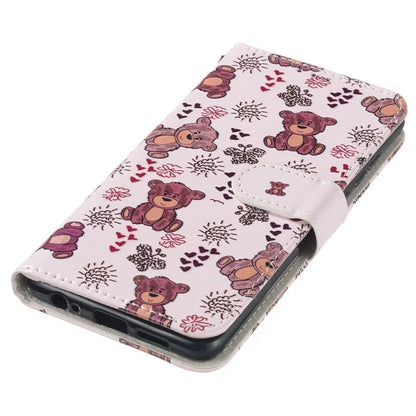 For Samsung Galaxy A06 Case Pattern Leather Wallet Phone Cover with Card Holder