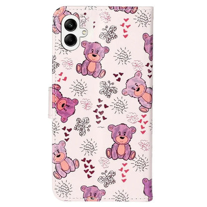 For Samsung Galaxy A06 Case Pattern Leather Wallet Phone Cover with Card Holder