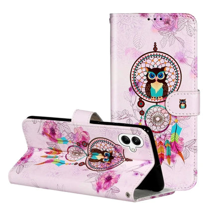 For Samsung Galaxy A06 Case Pattern Leather Wallet Phone Cover with Card Holder
