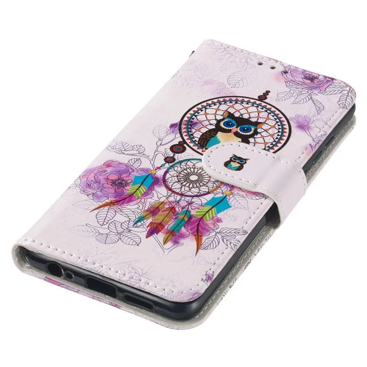 For Samsung Galaxy A06 Case Pattern Leather Wallet Phone Cover with Card Holder